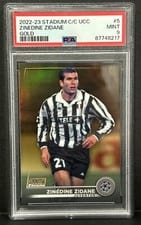 2022 Stadium Club Chrome UEFA Competitions Zinedine Zidane #5 card