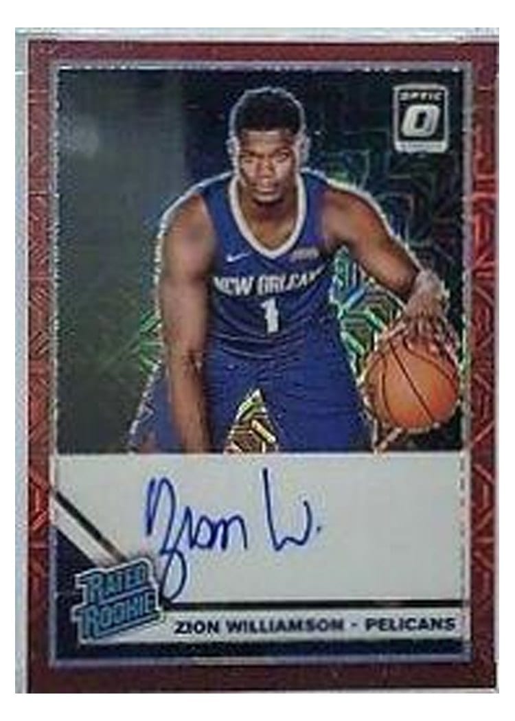 2019 Panini Donruss Optic Zion Williamson #158 card