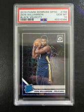 2019 Panini Donruss Optic Zion Williamson Black Velocity #158 card