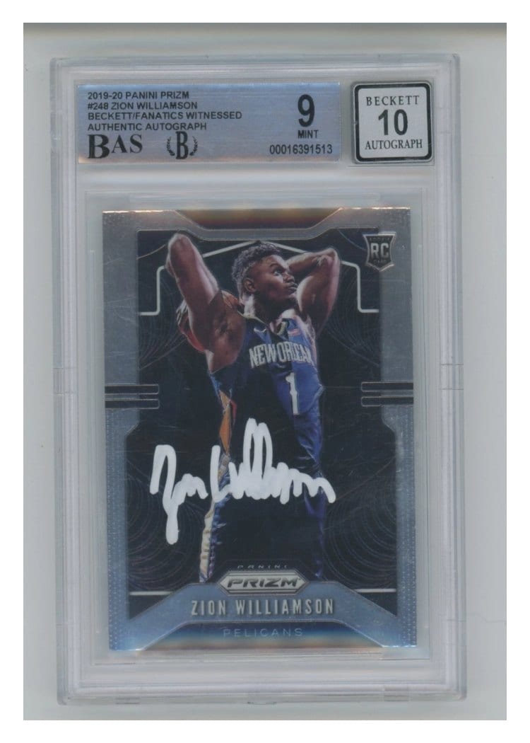 2019 Panini Prizm Zion Williamson #248 card