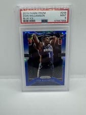 2019 Panini Prizm Zion Williamson Blue Ice Prizm #248 card