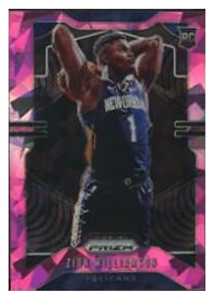 2019 Panini Prizm Zion Williamson #248 card