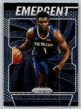 2019 Panini Prizm Emergent Zion Williamson #7 card