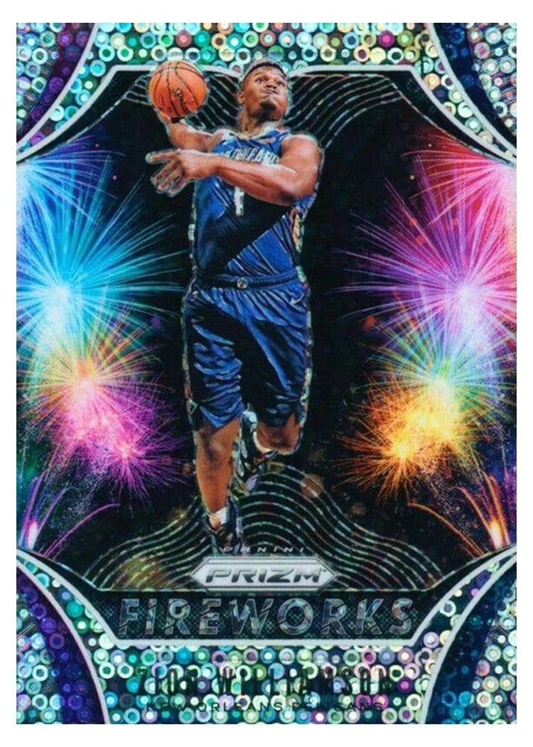 2019 Panini Prizm Fireworks Zion Williamson #26 card