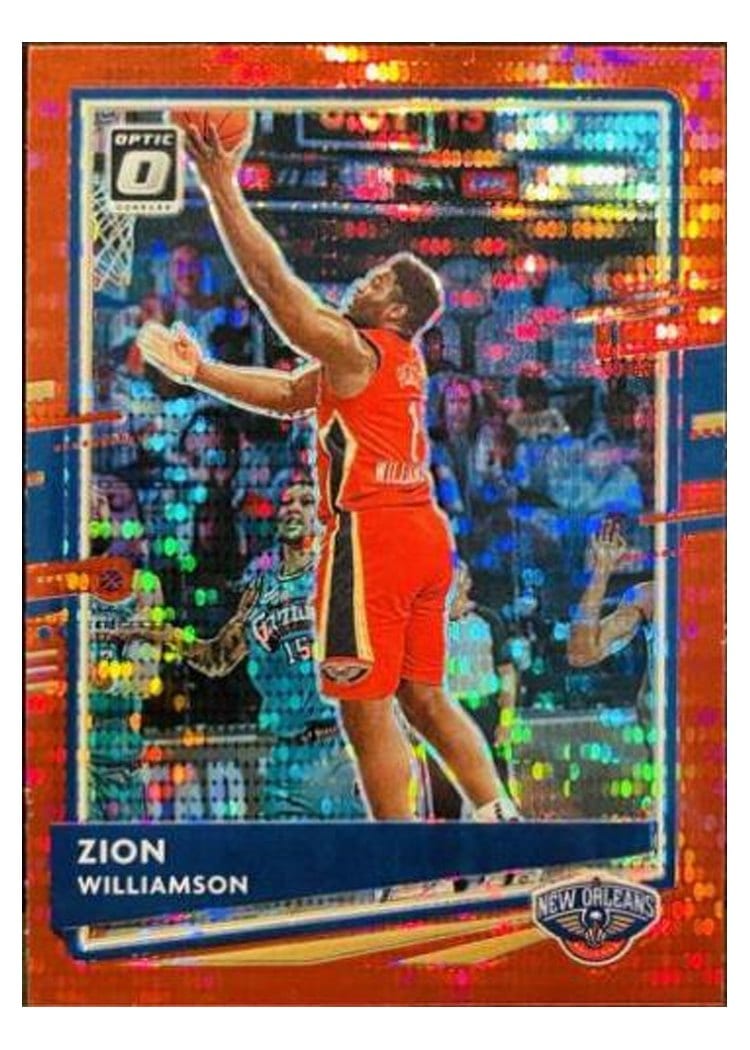 2020-21 Donruss Optic Base Set Zion Williamson #40 card