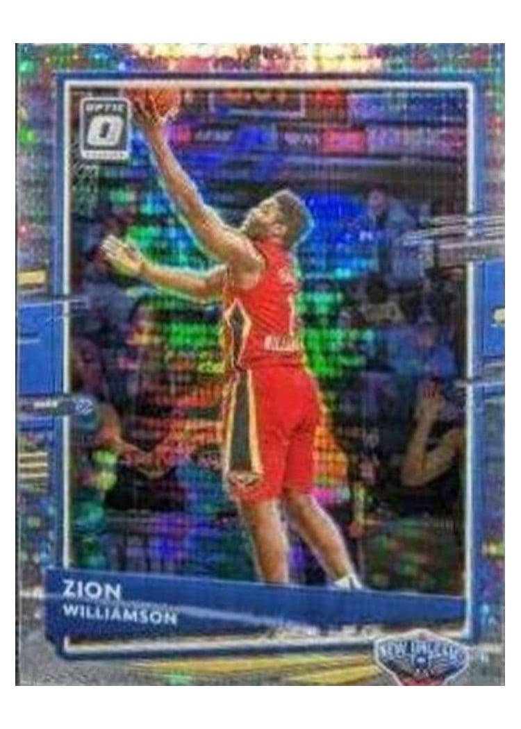 2020-21 Donruss Optic Base Set Zion Williamson Gold Pulsar #40 card