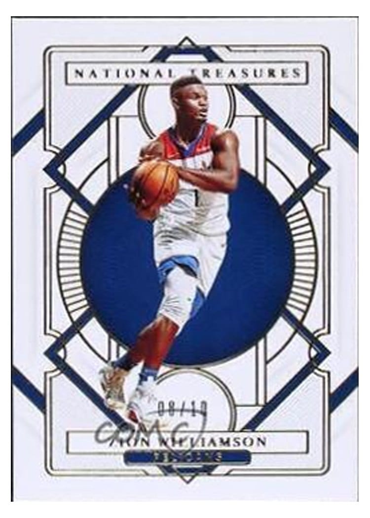 2020-21 Panini National Treasures Base Set Zion Williamson #30 card