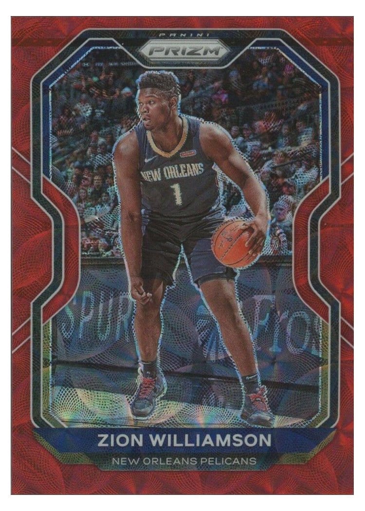 2020-21 Panini Prizm Base Set Zion Williamson #185 card