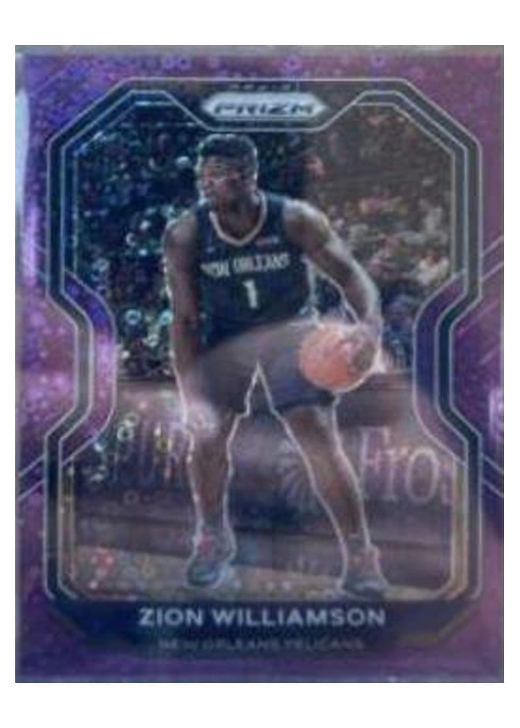 2020-21 Panini Prizm Base Set Zion Williamson #185 card