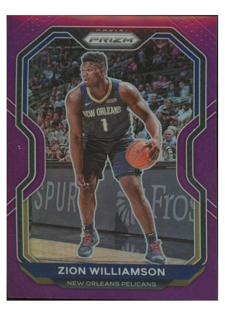2020-21 Panini Prizm Base Set Zion Williamson #185 card