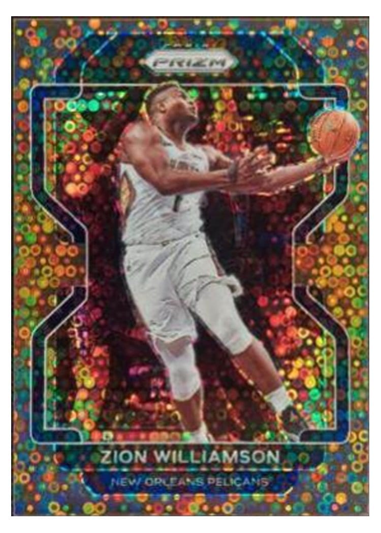 2021-22 Panini Prizm Base Set Zion Williamson Fast Break Bronze Prizm #108 card