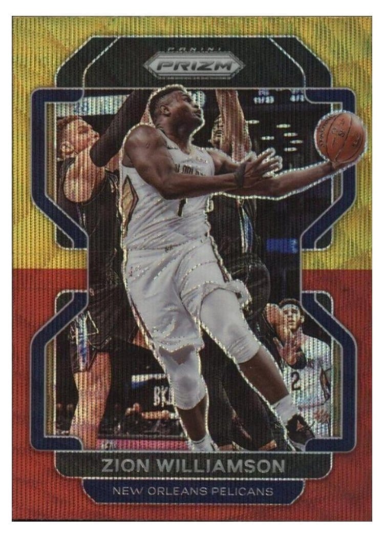 2021-22 Panini Prizm Base Set Zion Williamson #108 card