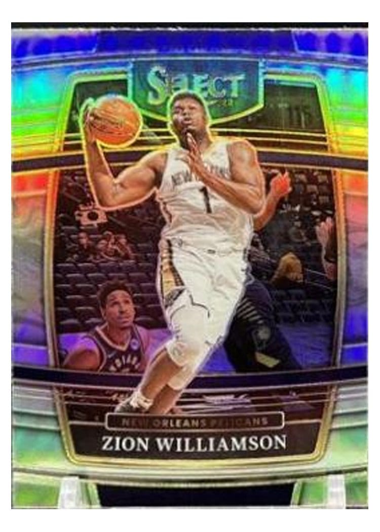 2021-22 Panini Select Base Set Zion Williamson Silver Prizm #96 card