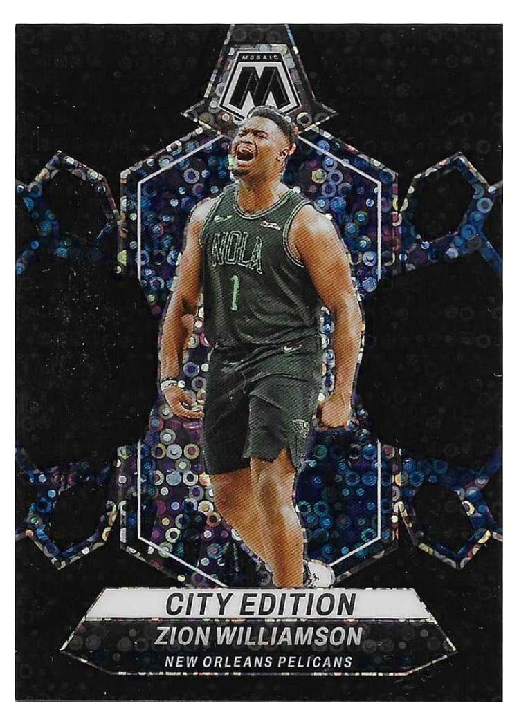 2023-24 Panini Mosaic Base Set Zion Williamson Black Fast Break #271 card