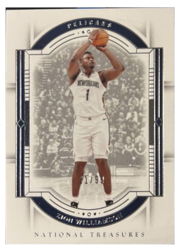 2023-24 Panini National Treasures Base Set Zion Williamson #86 card