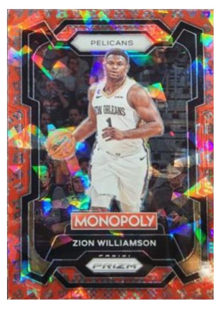 2023-24 Panini Prizm Monopoly Base Set Zion Williamson Free Parking #55 card