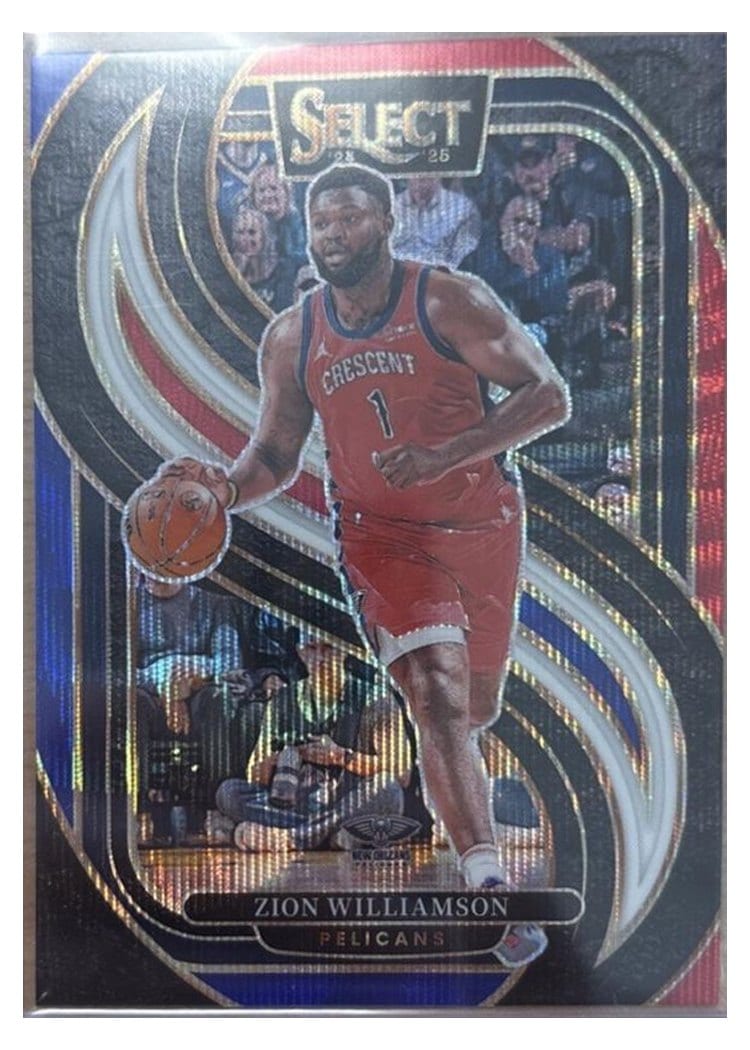 2024-25 Panini Select Base Set Zion Williamson Tri-Color Prizm #138 card