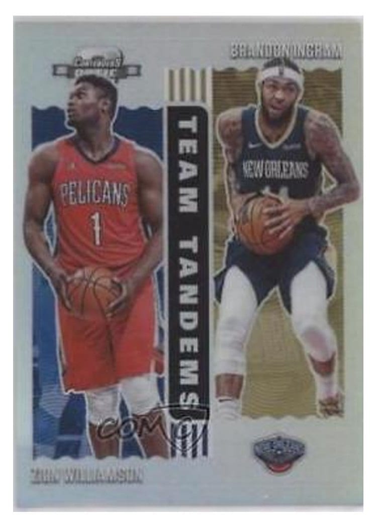 2020-21 Panini Contenders Optic Team Tandems Zion Williamson / Brandon Ingram #13 card