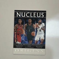 2024-25 Panini Origins Nucleus Set Zion Williamson/Brandon Ingram/Dejounte Murray #15 card