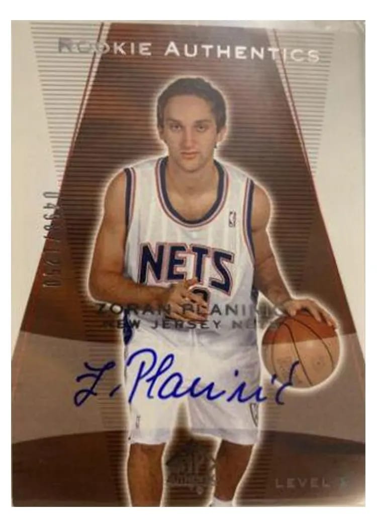 2003 SP Authentic Zoran Planinic Autograph #166 card