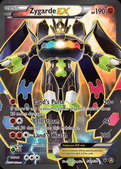 2016 Fates Collide Zygarde-EX #54a card