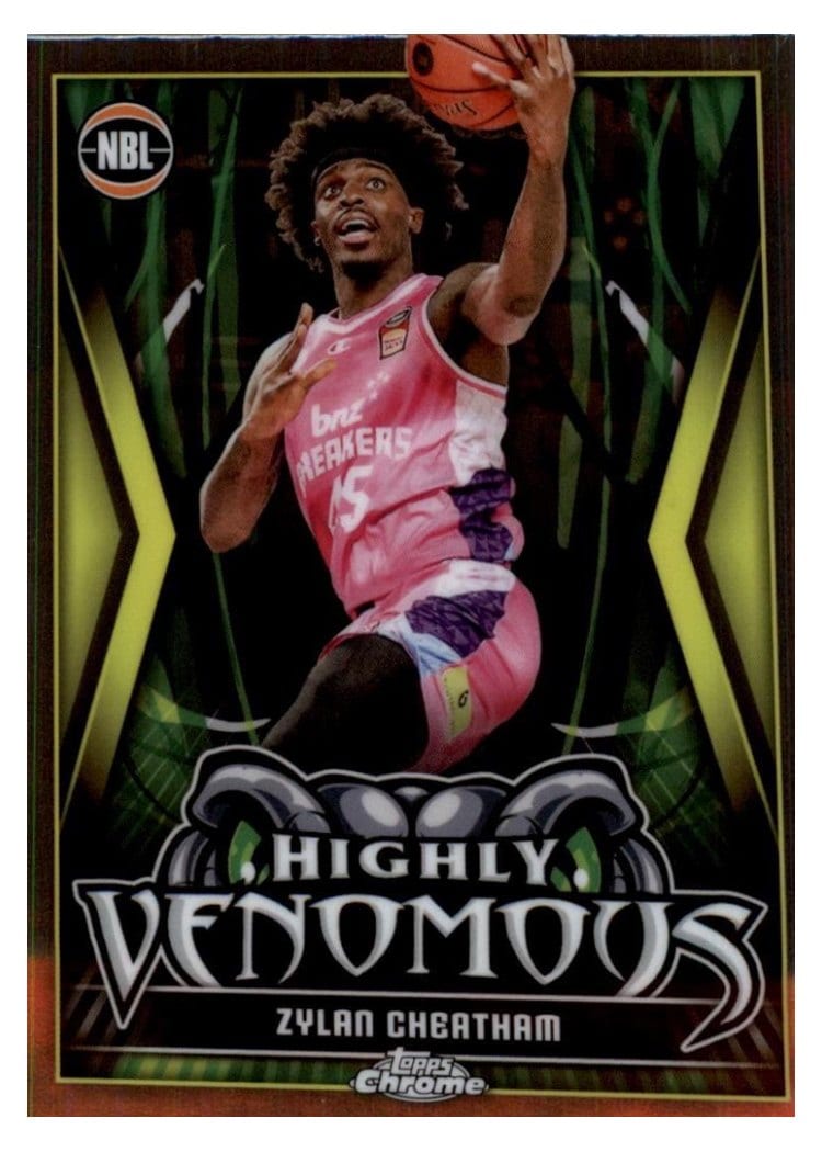 2023-24 Topps Chrome NBL Highly Venomous Zylan Cheatham #HV-12 card